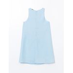 product_image_name-LC Waikiki-فستان ميني بياقة دائرية من الكتان 100%-4