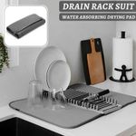 Generic High-density Dish drying mat with a tray - image 5