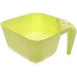 Generic مصفاة بلاستيك مربعة مزودة بيد من الكينج - اخضر - image 2
