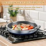 product_image_name-Generic-مقلاة المطبخ مع غطاء زجاجي - ستانلس ستيل غير لاصق، 26 سم-4