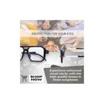 product_image_name-Generic-نظارات طبية مربعة الشكل، إطار أسود بأذرع بيضاء، تصميم عصري-6