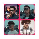 product_image_name-Generic-نظارات طبية مربعة الشكل، إطار أسود بأذرع بيضاء، تصميم عصري-8