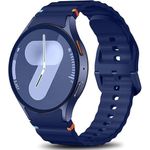 product_image_name-Generic-سوار ساعة سيليكون من تين تك متوافق مع ساعات سامسونج جالاكسي 7 و6 و5 و4، بتصميم مستوحى من المحيط، أطراف منحنية، يسمح بمرور الهواء، سوار رياضي بديل بدون فراغات-1