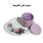 product_image_name-Generic-Elegance & Chic" Set - Natural Lavender Candle with Handmade Concrete Coaster-6