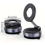 product_image_name-Generic-حامل هاتف مغناطيسي يعمل بالشفط الفراغي K007، حامل هاتف مغناطيسي محمول قابل للدوران 360 درجة، يُثبت على السيارة بواسطة كوب شفط (أسود)-2