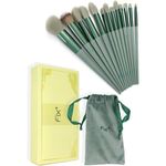 Fix Professional Soft Makeup Brush Set 13 Piece Makeup Accessory Box with Carry Bag