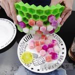 Generic قوالب مكعبات ثلج من السيليكون، للمشروبات، مكعبات صغيرة  عرض قطعتين - image 8