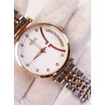 product_image_name-Generic-ساعة يد نسائية كاجوال - هيكل من الفولاذ المقاوم للصدأ ذهبي -4