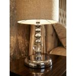 product_image_name-Generic-Handmade Modern Table Lamp - Silver Metal Base - 30cm Height-3
