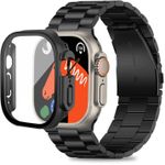 product_image_name-Generic-سوار من الفولاذ المقاوم للصدأ من تين تك مع غطاء، متوافق مع ساعة Apple Watch Ultra 49mm، سوار معدني أنيق للرجال والنساء، مناسب للأعمال، مزود بغطاء واقٍ لساعة Apple Watch Ultra 2 Ultra 49mm-1