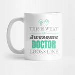 كوب قهوة بطبعة اقتباس - طبيب -cr972