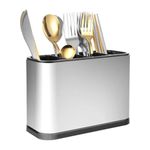 Stainless Steel Cutlery Holder, 18 x 8.6 x 13 cm, Tableware Rack, Cutlery Basket, Metal Kitchen Utensil Holder for Chopsticks, Spoons, Knives and Forks