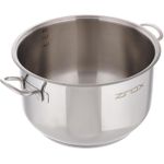product_image_name-Zinox-قدر طبخ من زينوكس، مصنوع من الفولاذ المقاوم للصدأ مع قاعدة ألومنيوم، لون فضي بتشطيب مصقول، مقاس 36 سم. يتميز بمقاومة الحرارة والتآكل مع خاصية حفظ الحرارة وآمن للغسالة-4