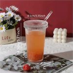 product_image_name-Generic-كوب زجاجي ستايلش مع غطاء وشفاطة، مخطط للقهوة المثلجة، كوب قابل لإعادة الاستخدام للعصير والشاي والماء والكوكتيلات، ستايل فينتج للسفر للمنزل والمكتب، سعة 500 مل-1