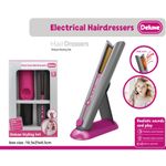 مجموعة مصفف الشعر الكهربائي ديلوكس مع أصوات وإضاءة واقعية وحامل