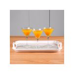 product_image_name-Generic-Melamine Marble Design Rectanglar Shape Serving Tray With Handle White/Grey 15inch-5