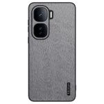 product_image_name-Generic-Vivo iQOO Neo 10 / Vivo iQOO Neo 10 Pro – Case Cover Compatible, Premium Luxury Tree Bark Texture Leather Shockproof Back Cover with Retro Soft TPU Frame and Raised Edge Camera & Screen Protection – Grey-1
