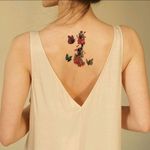 product_image_name-Generic-ملصق تاتو مقاوم للماء بنمط زهور، 10 ورقة-3