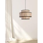 Casa Mia نجفة سقف - بيج وأسود 