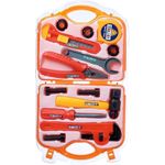 General Role-playing and imaginative play: multi-colored engineer tool sets.