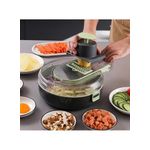 Generic 9-in-1 Multifunctional Vegetable Chopper & Kitchen Slicer Set with Drain Basin, Dicer, Grat... - image 2