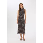 product_image_name-Defacto-Woman C Neck Bodycon Short Sleeve Knitted Dress - Brown-2