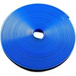 شريط حافة ثلاثي الأبعاد M8 لتزيين إطار السيارة، للتزيين والحماية الداخلية والخارجية، لاصق بطول 3 أمتار، أزرق