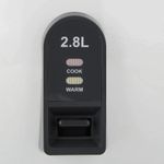 product_image_name-BLACK+DECKER-طباخة أرز بسعة 2.8 لتر، 1100 واط - أبيض - (RC2850-B5) مع صينية بخار-2