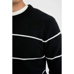 product_image_name-Defacto-بلوفر مخطط تريكو بيزك قصة عادية برقبة مستديرة-3