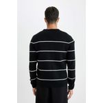 product_image_name-Defacto-بلوفر مخطط تريكو بيزك قصة عادية برقبة مستديرة-4