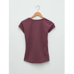 product_image_name-LC Waikiki-تي شيرت رياضي نسائي بأكمام قصيرة ونمط ذاتي وياقة على شكل V-2