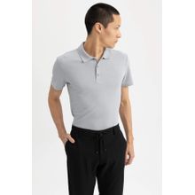 Buy Defacto Slim Fit Polo Neck Basic Short Sleeve T-Shirt in Egypt