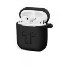 Buy Protective Silicone  AirPods Case With Hook - Black in Egypt