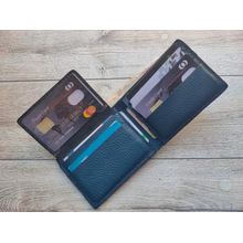 اشتري Dr.key Genuine Leather For Men - Bifold Wallets -2045-grain Blue في مصر