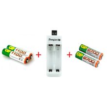 اشتري Gp Rechargable AA & AAA Battery USB Fast Charger + 4 GP Batteries AA&AAA في مصر