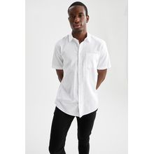 Buy Defacto Man White Casual Button-Down Shirts in Egypt