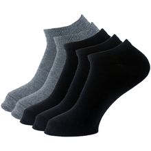 اشتري Sam Socks Men Ankles Black & Gray 5 Pack في مصر