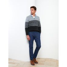 Buy LC Waikiki Stand Collar Long Sleeve Color Block Men's Knitwear Sweater in Egypt