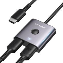 Buy JSAUX HDMI Switch 4K 60Hz HDMI 2.0 Switcher 2 In 1 Out Aluminum Bi-Directional Splitter in Egypt
