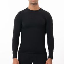 Buy Forma Men Thermal Long-sleeve Lycra Undershirt Black in Egypt