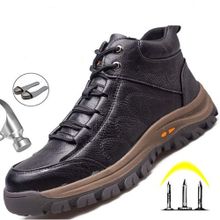 Buy Fashion Men Boots Safety Shoes Men Work  Steel Toe Shoes in Egypt