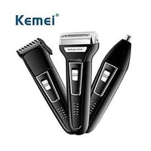 Buy Kemei Km-6558 3 In 1 Electric Hair Clipper - Black in Egypt