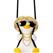 اشتري Acara Cute Swing Duck Car Decoration Accessories, Car Rearview Mirror Pendant Decoration for Ladies and Men Car Accessories  في مصر