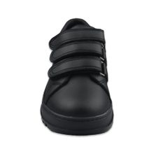 Buy Boy's Black Leather Flat Sneakers Shoes in Egypt