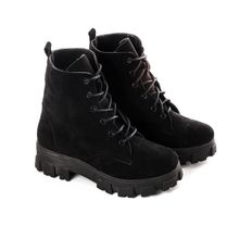 Buy Ice Club Suede Lace Up Ankle Black Boot in Egypt