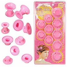 Buy Rubber Magic Hair Care Rollers - 10 Pcs - Pink in Egypt