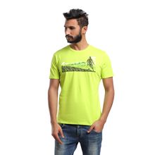 Buy Diadora Printed Cotton Half Sleeves T-Shirt For Men - Lime in Egypt