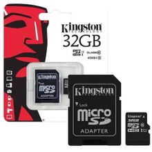 اشتري Kingston 32GB Class 10 MicroSD Memory Card With SD Adapter في مصر