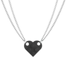 Buy Fashion (2)Punk 2Pcs Heart Brick Couples Love Necklace For Lovers Women Men Lego Elements Friendship Necklaces Valentines Jewelry Gifts JIN in Egypt