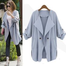 اشتري Generic *Fascinating Autumn Women Long Sleeve Cardigan Top Coat Jacket في مصر